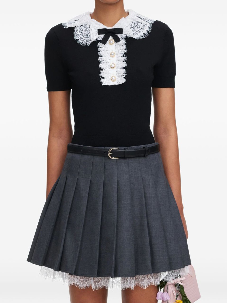 Self-Portrait Top Black Zwart
