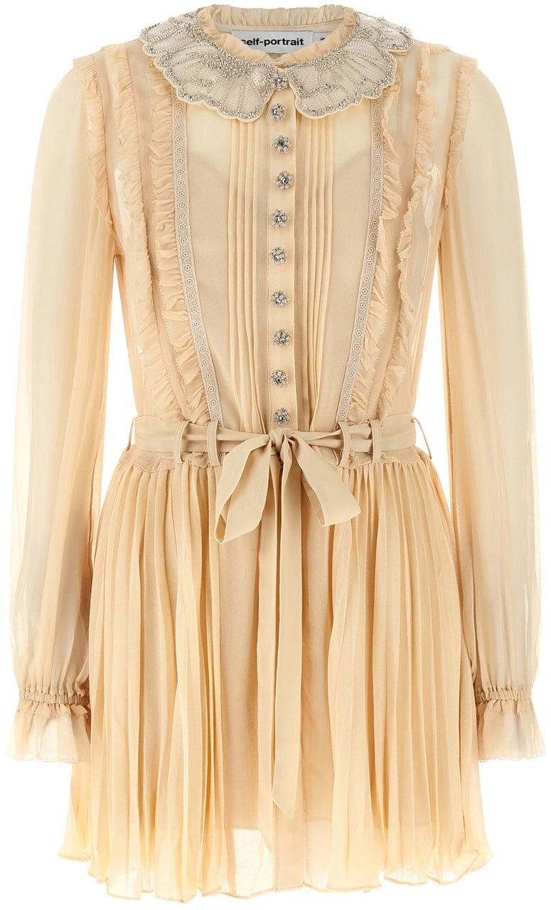 Self-Portrait Dresses Tan Beige