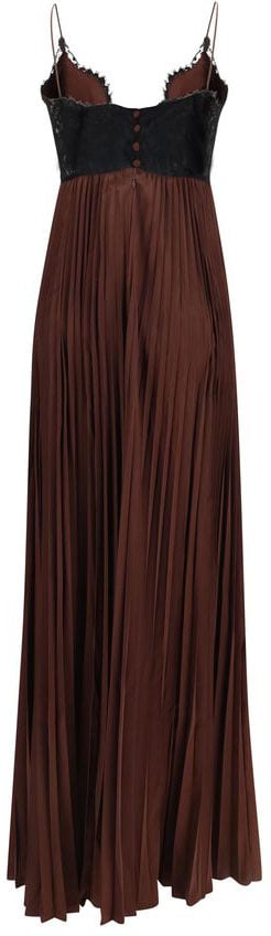 Self-Portrait Self-Portrait Brown Polyester Casual Dress Bruin