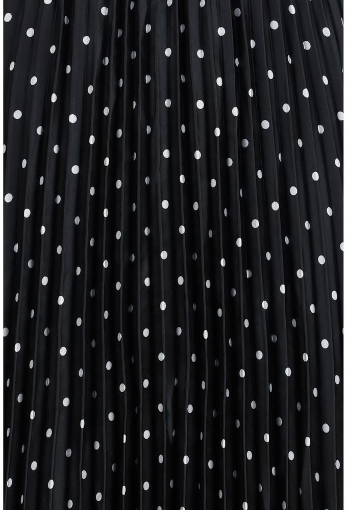 Self-Portrait Black Polyester Casual Dress Zwart