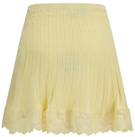 Self-Portrait Self-Portrait Bicolor Viscose Mini Skirt Divers