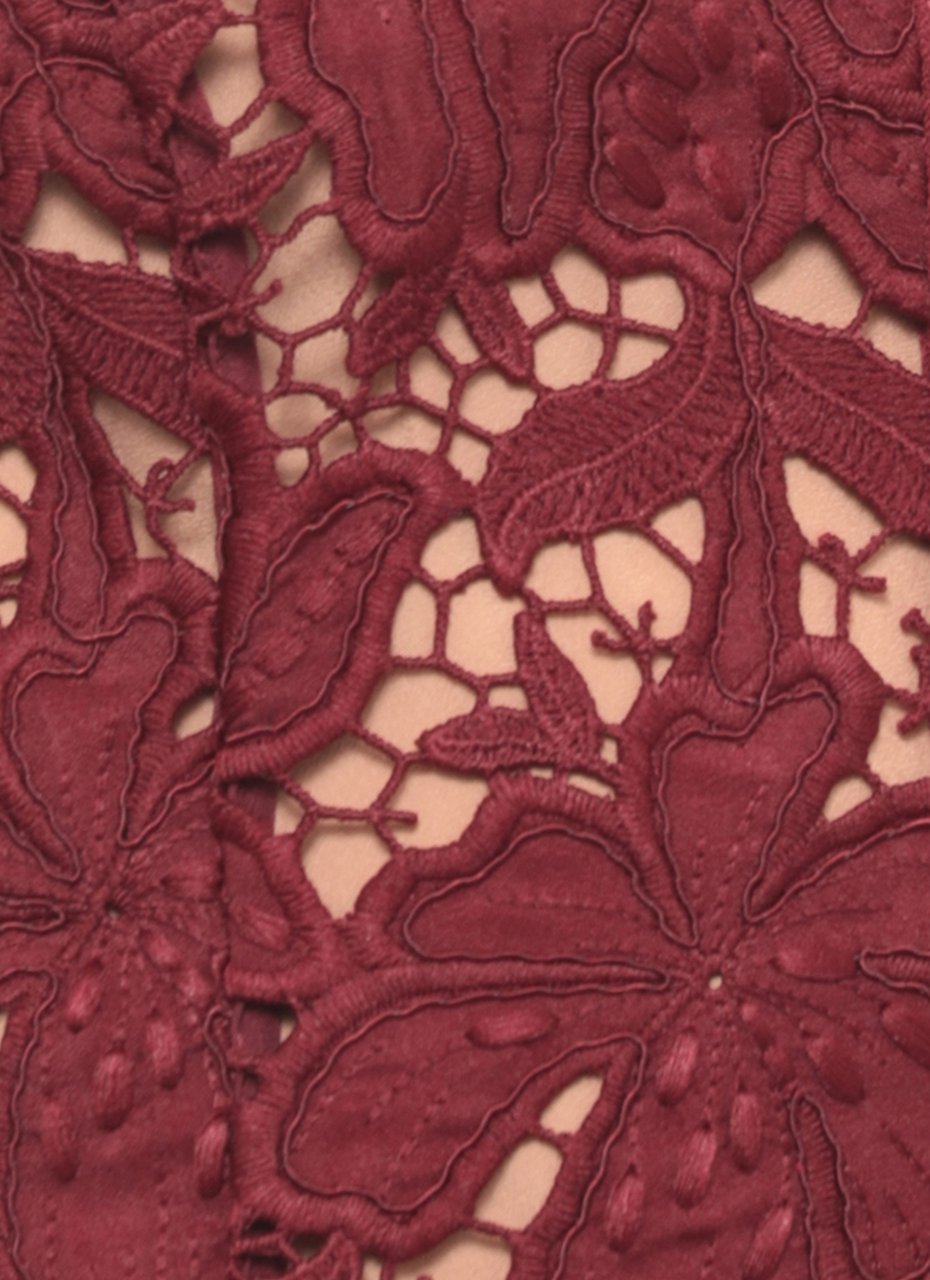 Self-Portrait Dresses Burgundy Maroon