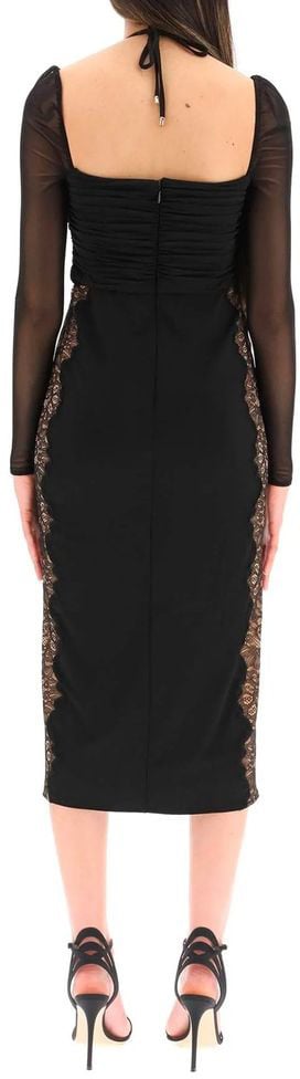 Self-Portrait Self-Portrait Black Polyester Cocktail Dress Zwart