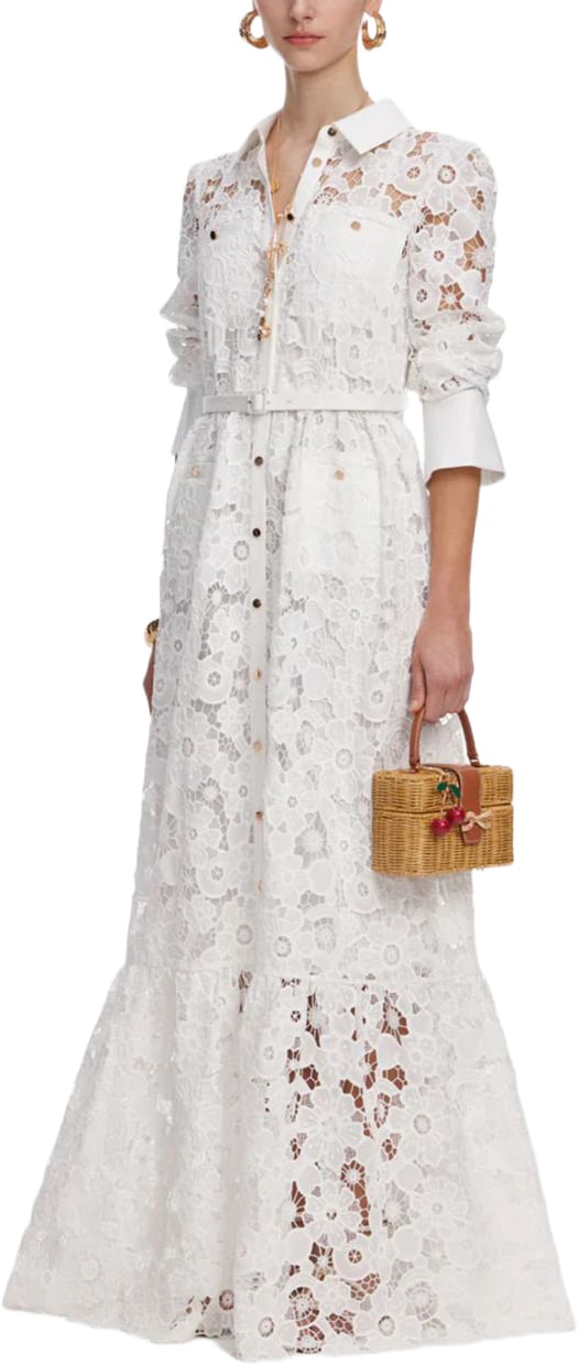 Self-Portrait Dresses Bianco Wit