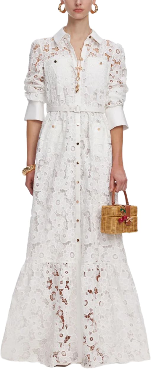 Self-Portrait Dresses Bianco Wit