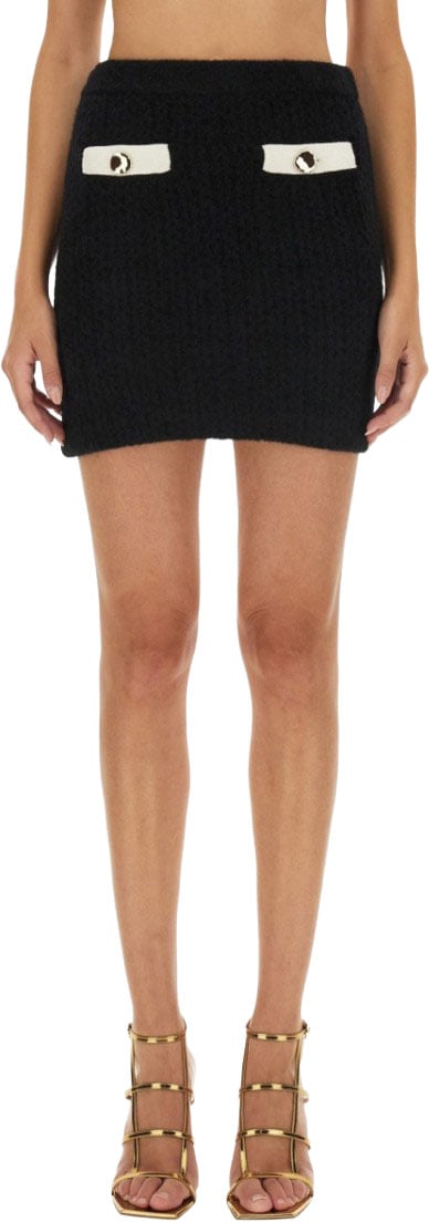Self-Portrait Mini Skirt Zwart