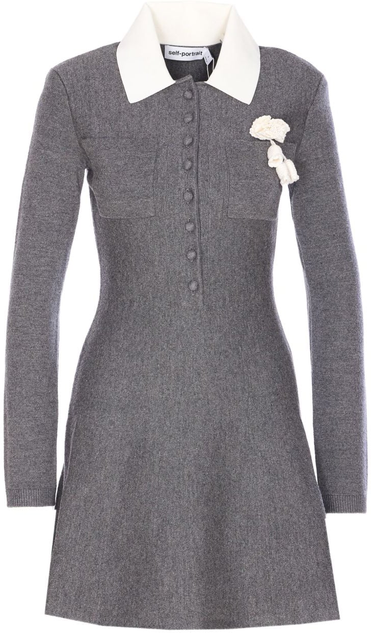 Self-Portrait Dresses Grey Grijs