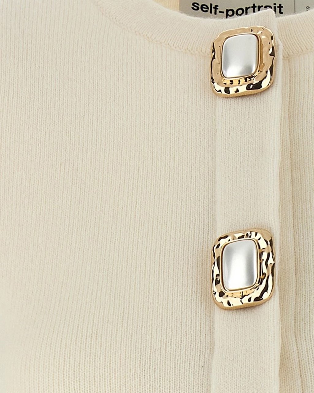 Self-Portrait Sweaters White Wit