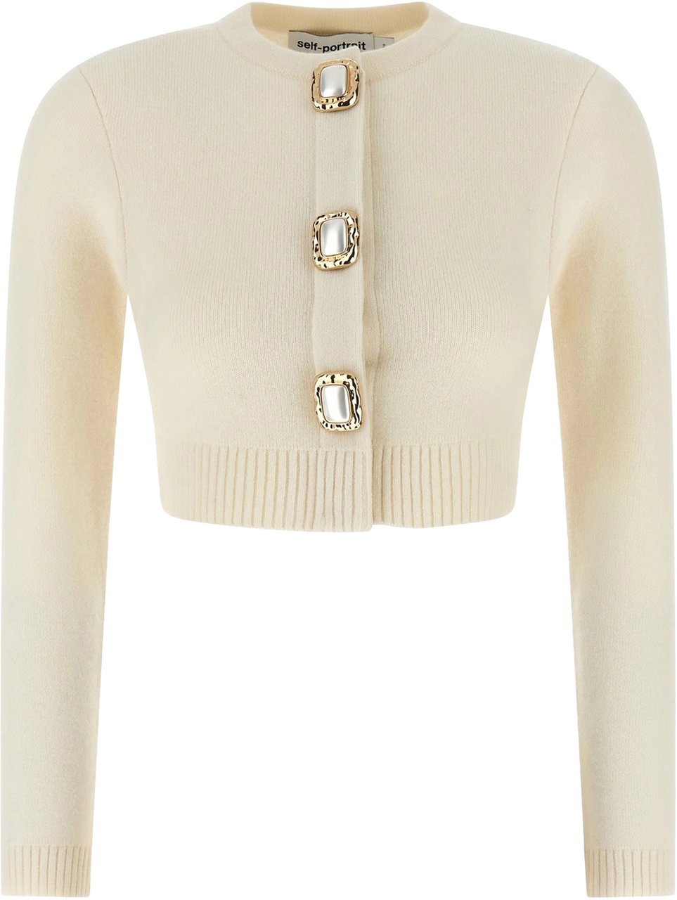 Self-Portrait Sweaters White Wit