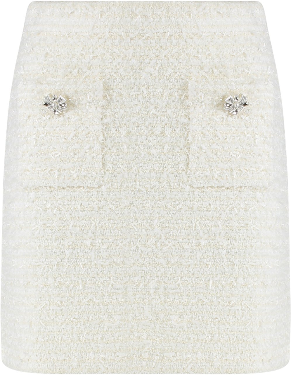 Self-Portrait Knitted mini skirt Neutraal