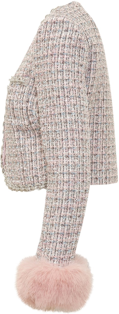 Self-Portrait Cuff Jacket Roze