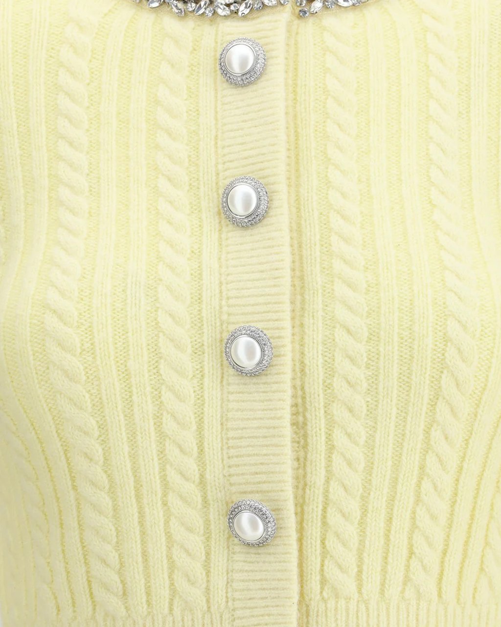 Self-Portrait Sweaters Yellow Geel