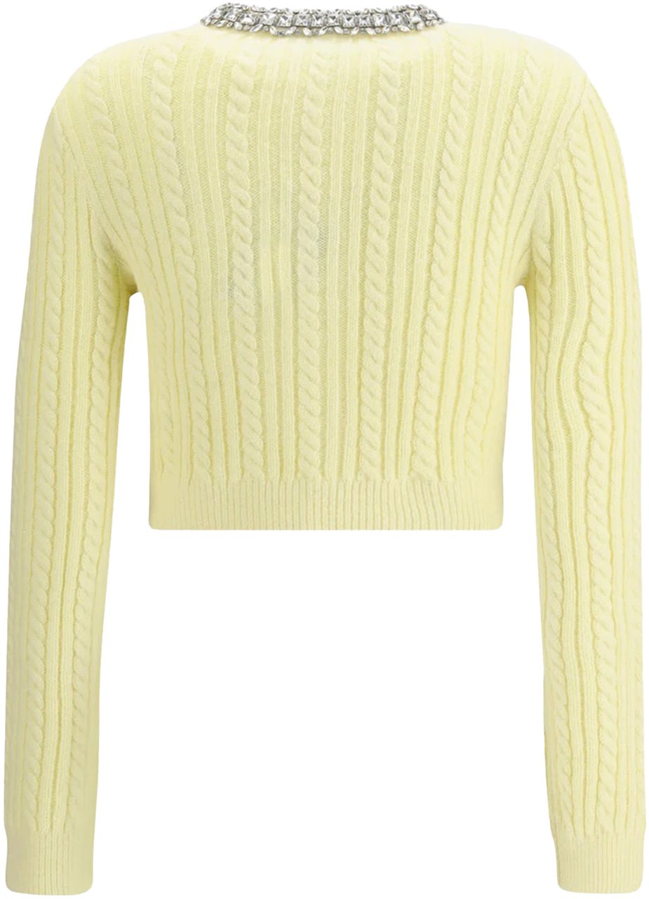 Self-Portrait Sweaters Yellow Geel
