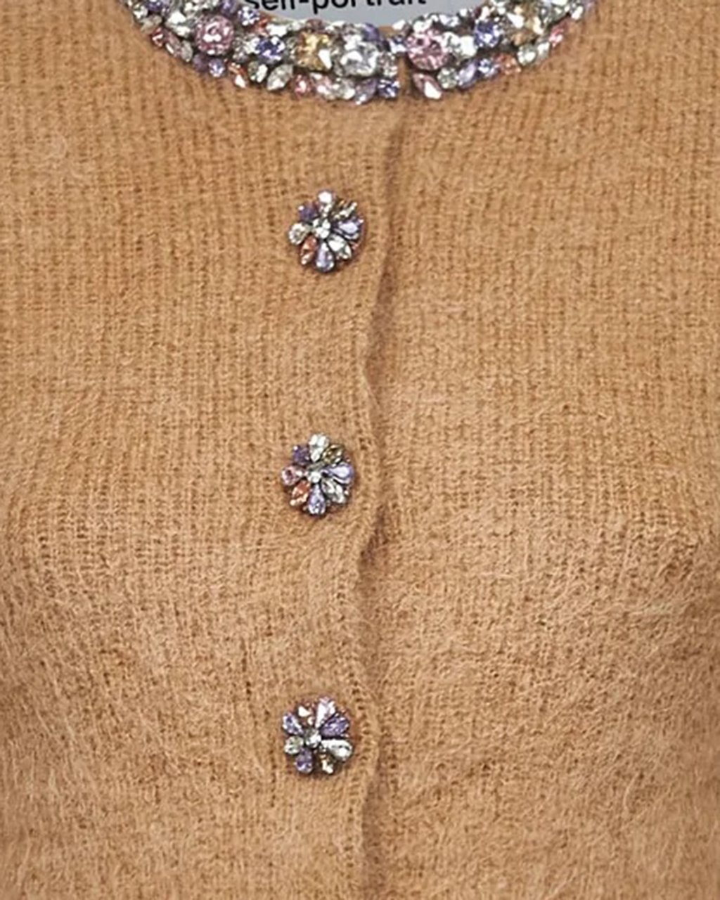 Self-Portrait Sweaters Brown Bruin