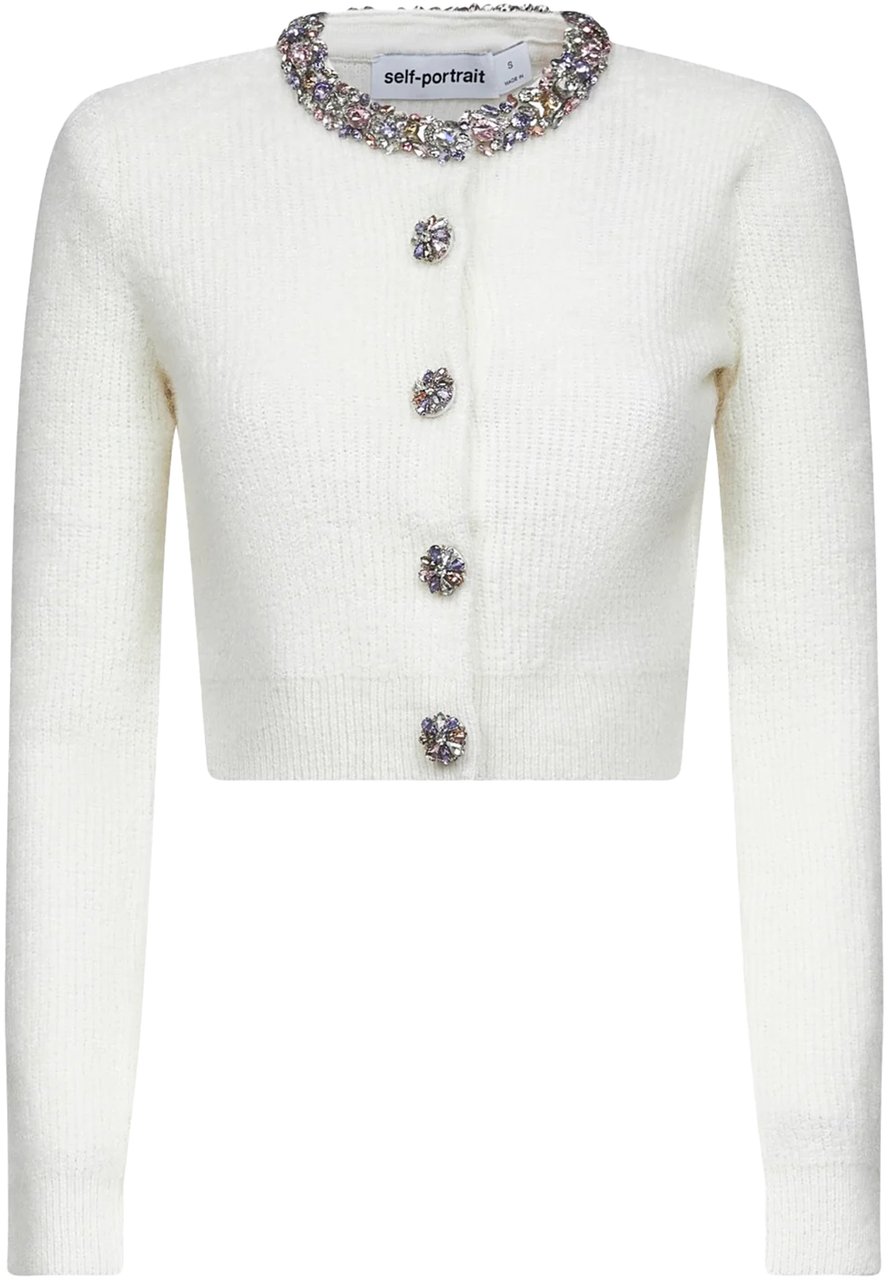 Self-Portrait Sweaters White Wit