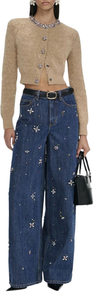 Self-Portrait Sweaters Marrone Chiaro Bruin