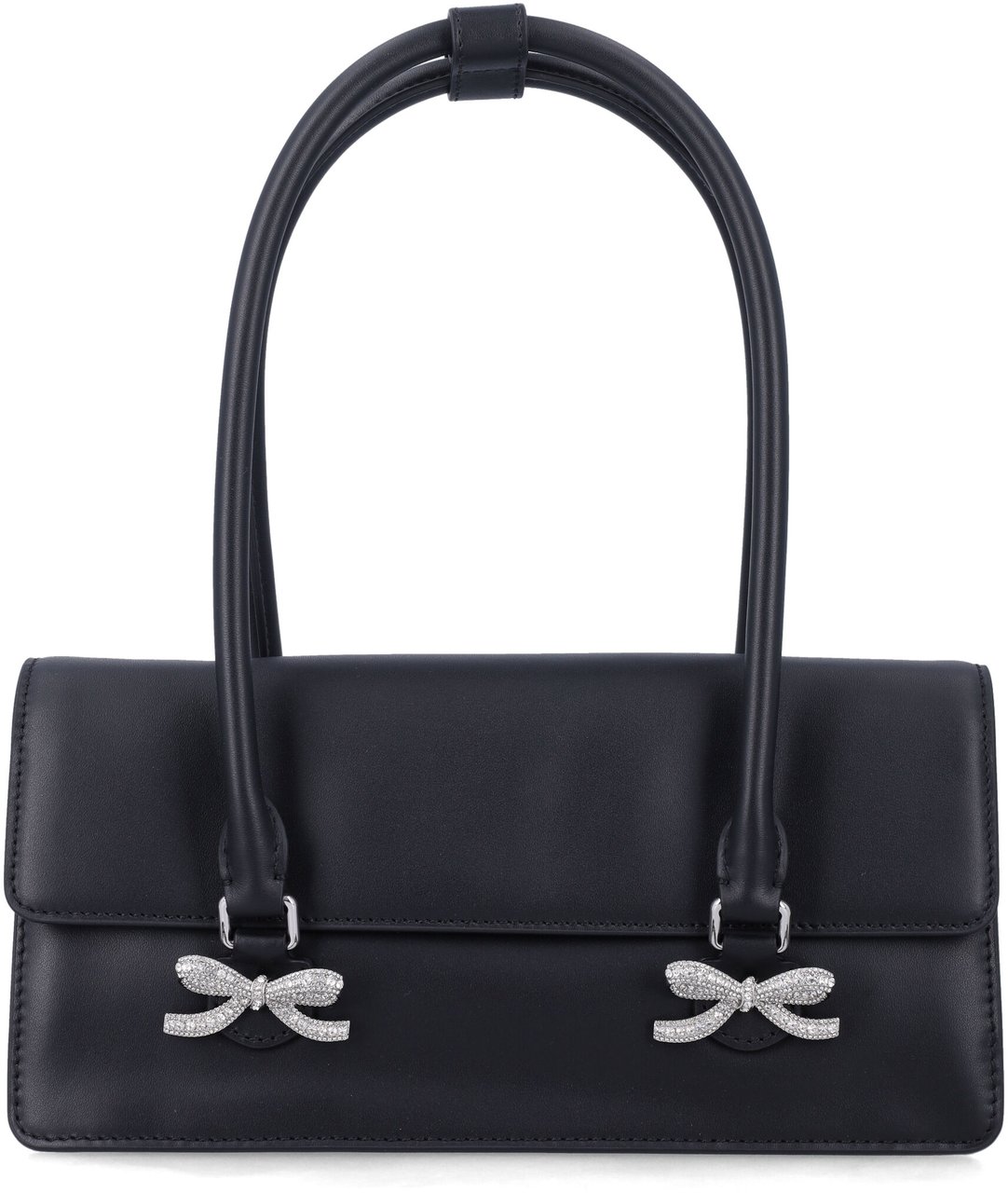 Self-Portrait Shoulder Bag Bow Nero Zwart