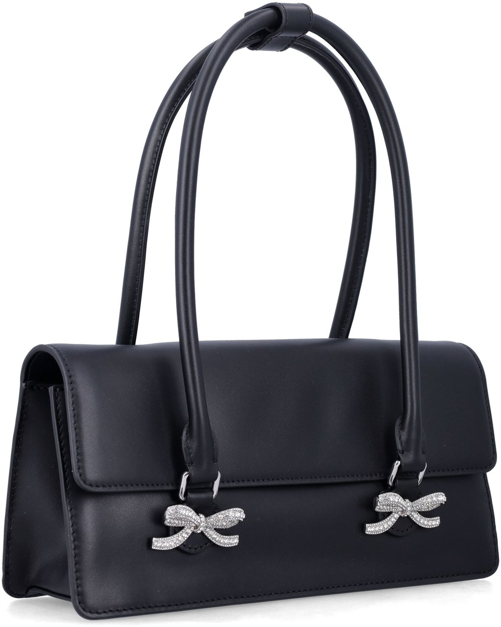 Self-Portrait Shoulder Bag Bow Nero Zwart
