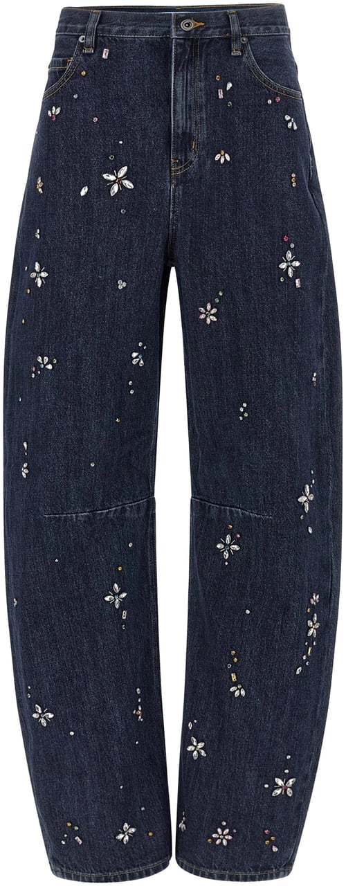 Self-Portrait Jeans Blue Blauw