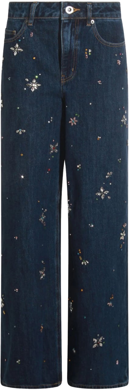 Self-Portrait Jeans Blue Blauw