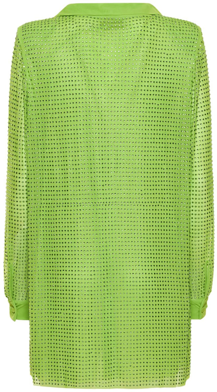 Self-Portrait Green lime shirt with long sleeves Groen