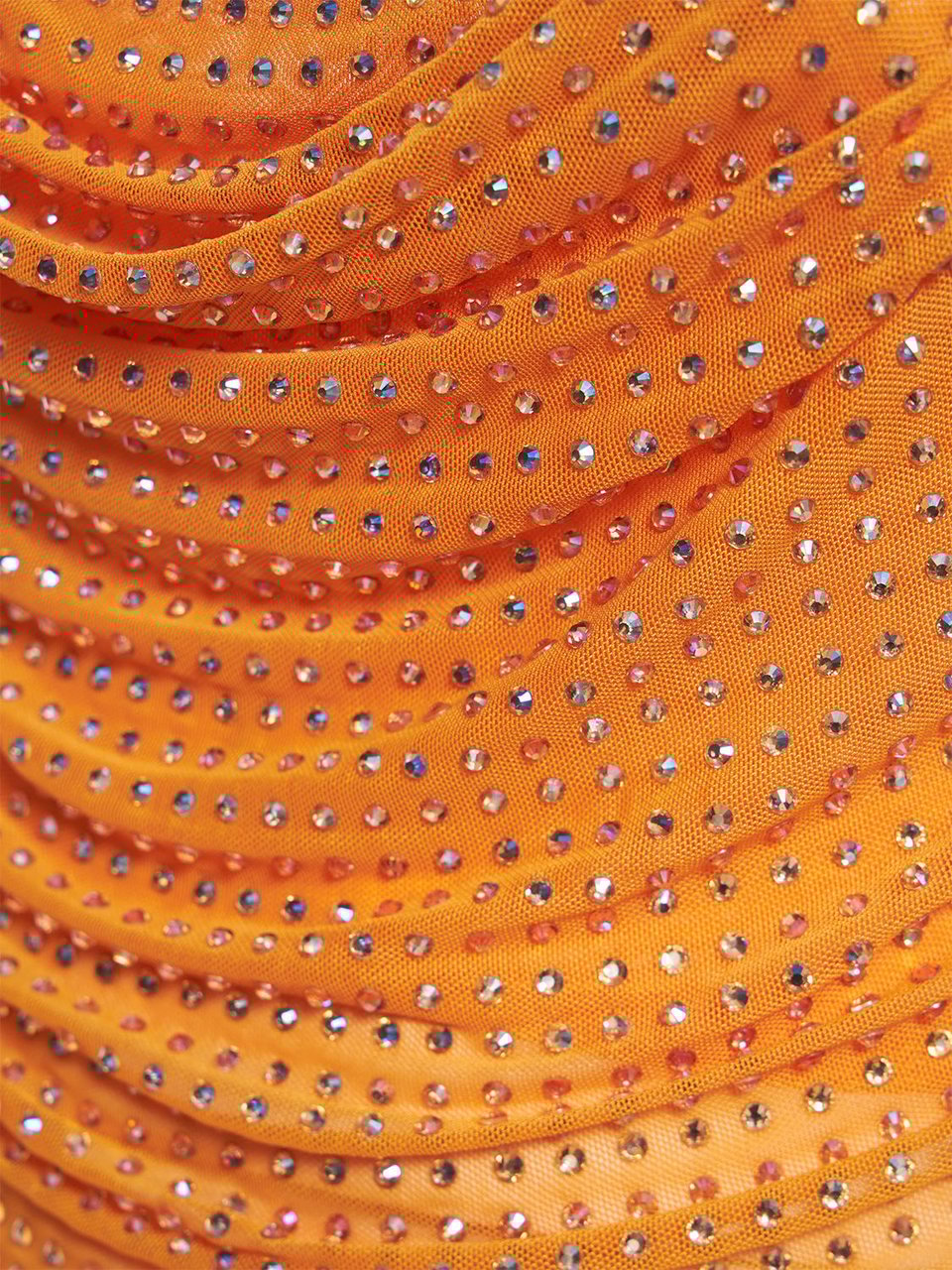 Self-Portrait Soft orange top with elegant ruffled design Oranje