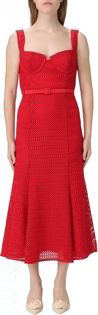 Self-Portrait Dresses Red Rood