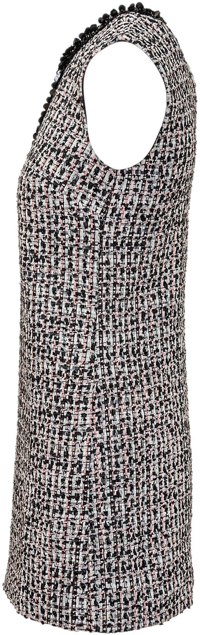 Self-Portrait Abito Mini Boucle Zwart