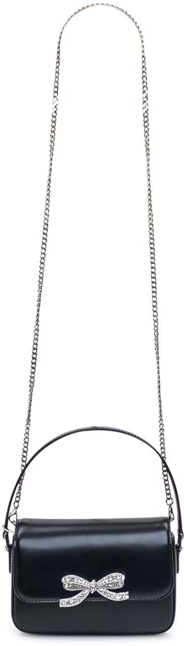 Self-Portrait Borsa a Mano Black in Pelle Zwart