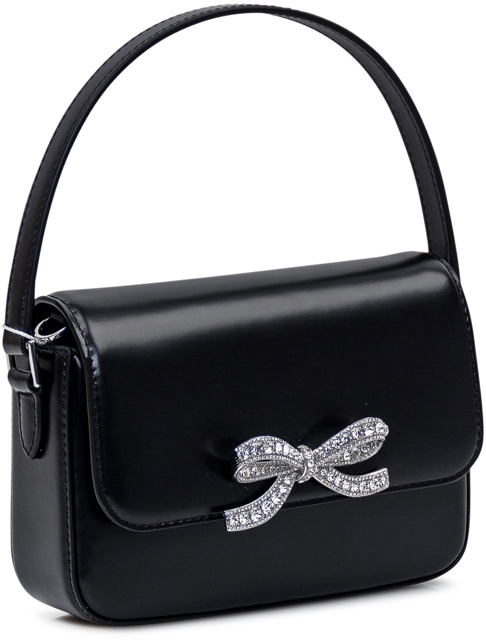 Self-Portrait Borsa a Mano Black in Pelle Zwart