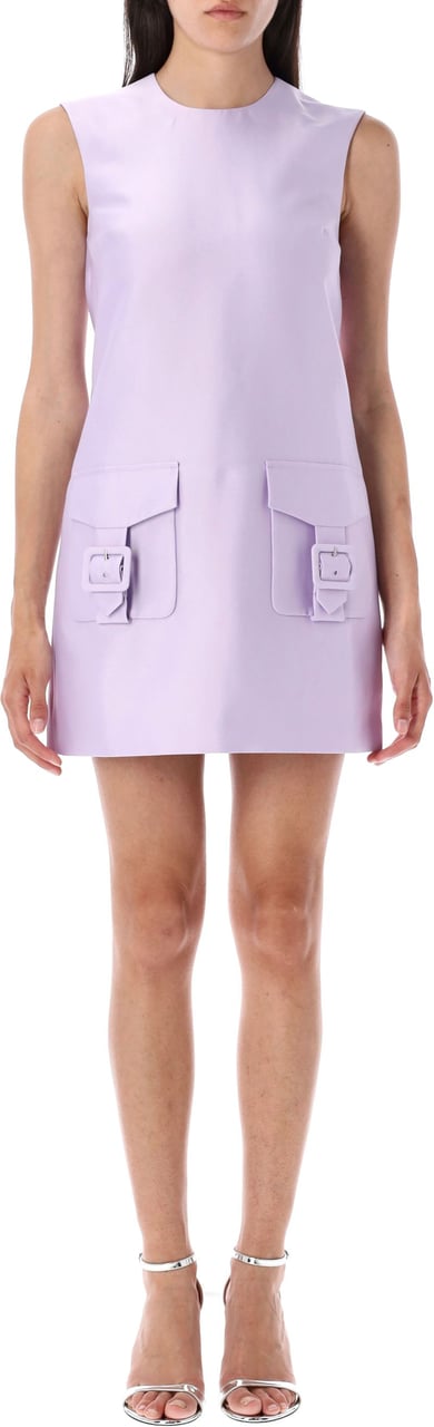 Self-Portrait Taffeta mini dress Paars