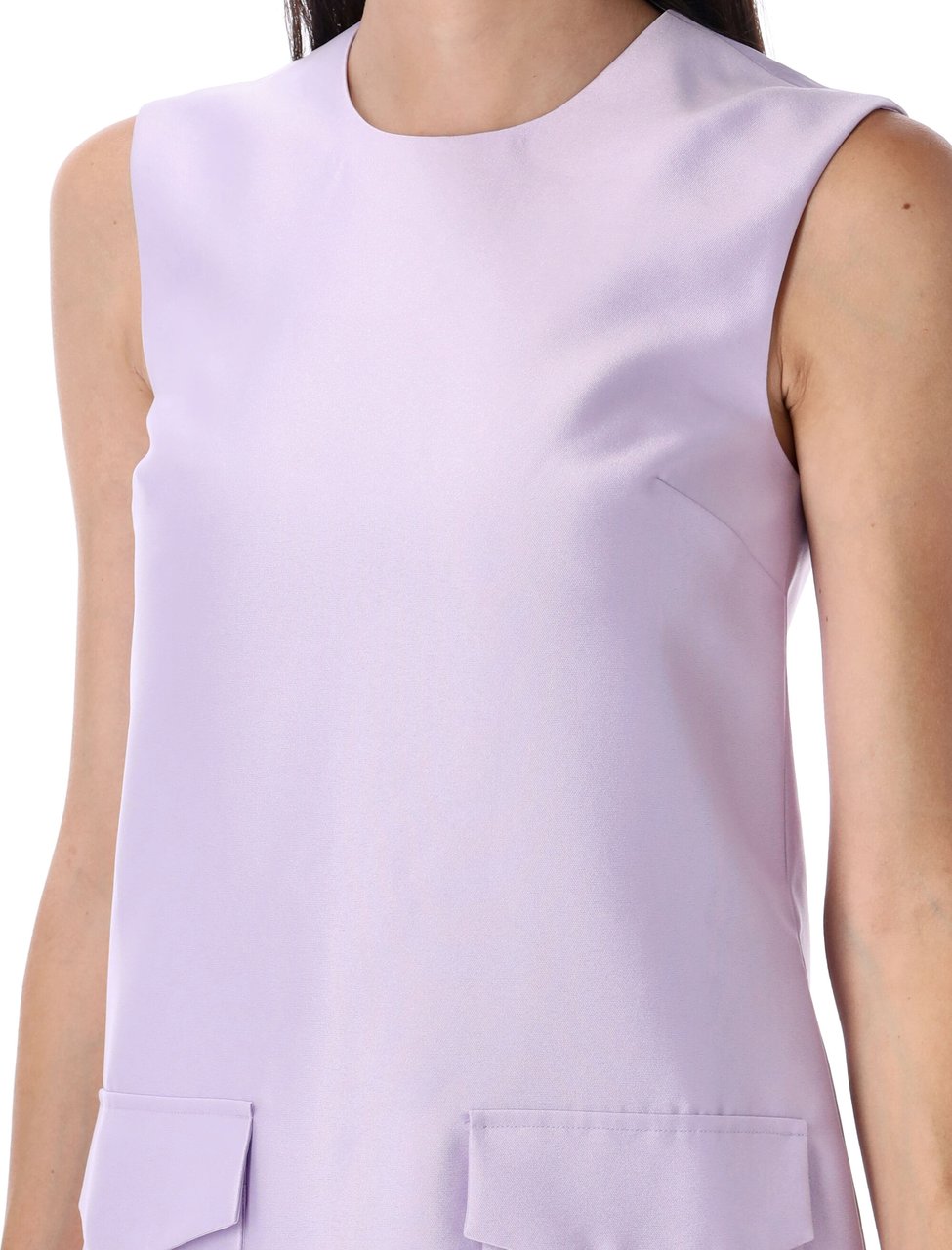 Self-Portrait Taffeta mini dress Paars