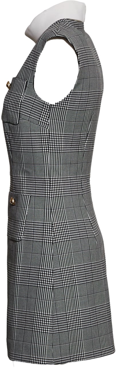 Self-Portrait Sleeveless Prince Of Wales Check Mini Dress Divers