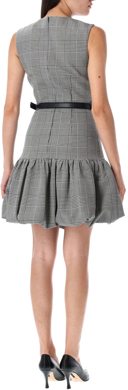 Self-Portrait Mini Dress Prince Of Wales Nero Zwart