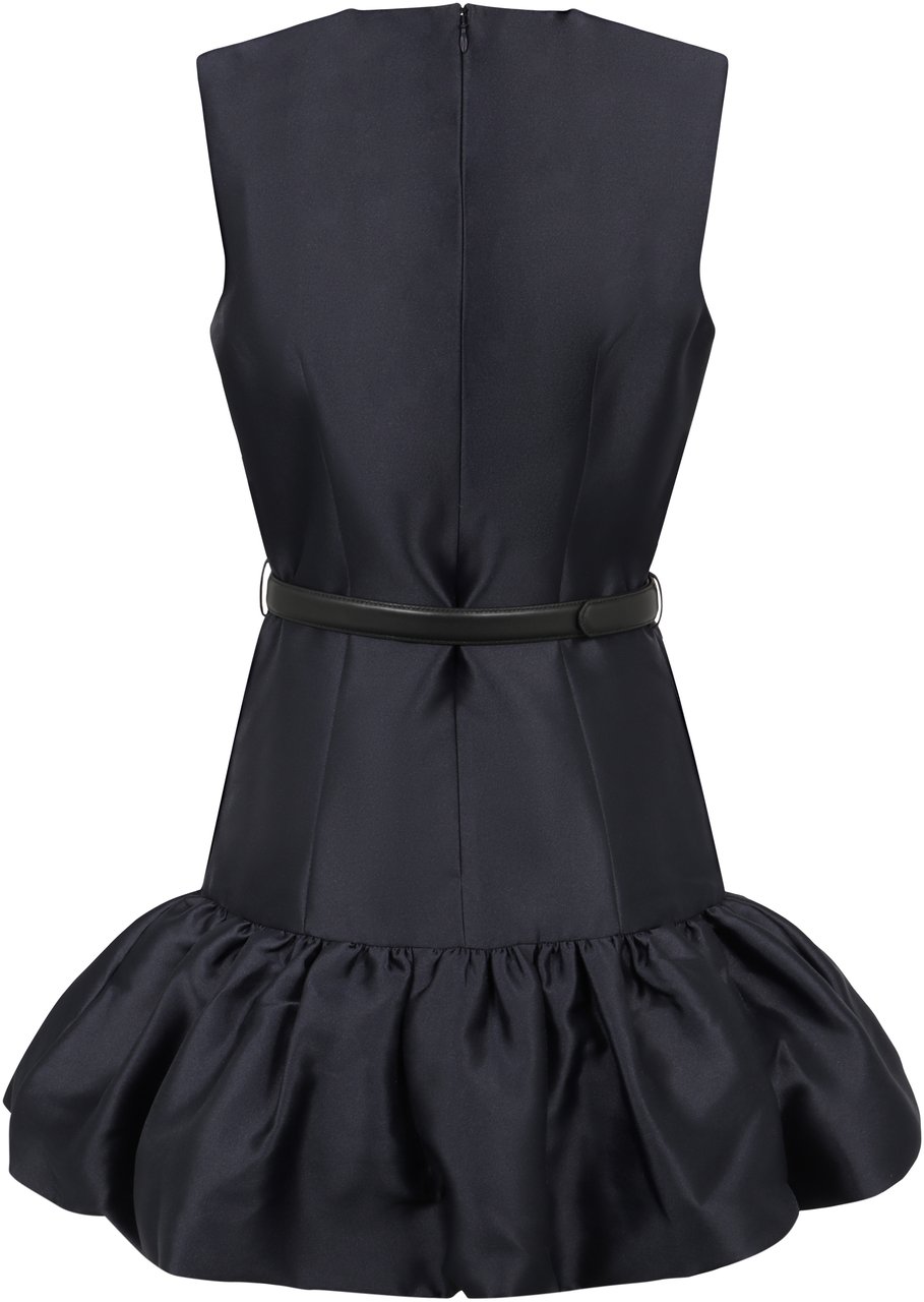 Self-Portrait Techno taffetà dress Blauw