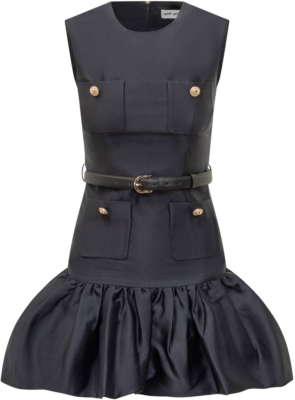 Self-Portrait Mini Abito Self-Portrait Zwart