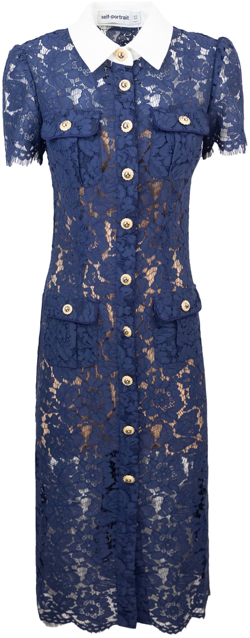 Self-Portrait Dresses Blue Blauw