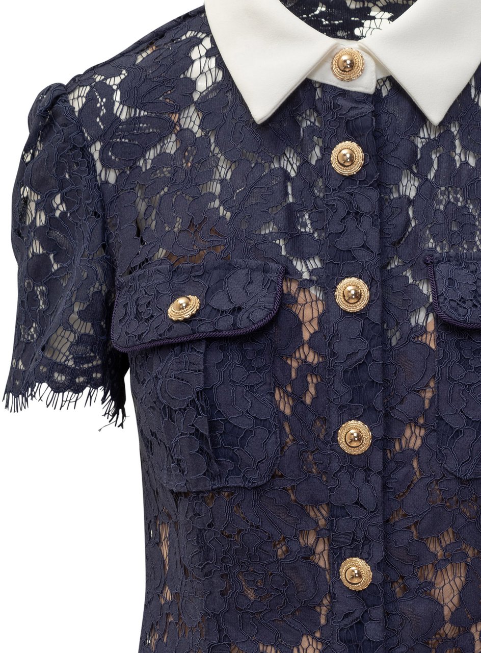 Self-Portrait Abito Midi Self-Portrait Navy