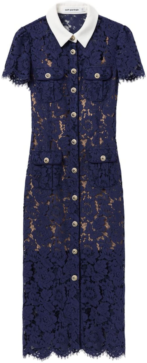 Self-Portrait Dresses Blue Blauw