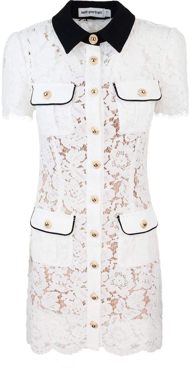 Self-Portrait Dresses White Wit