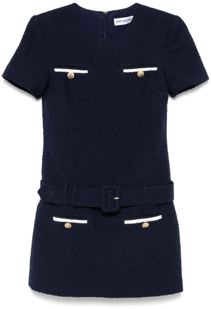 Self-Portrait Dresses Blue Blauw