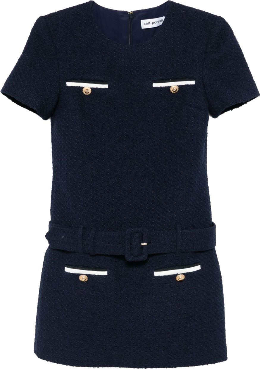 Self-Portrait Dresses Blue Navy