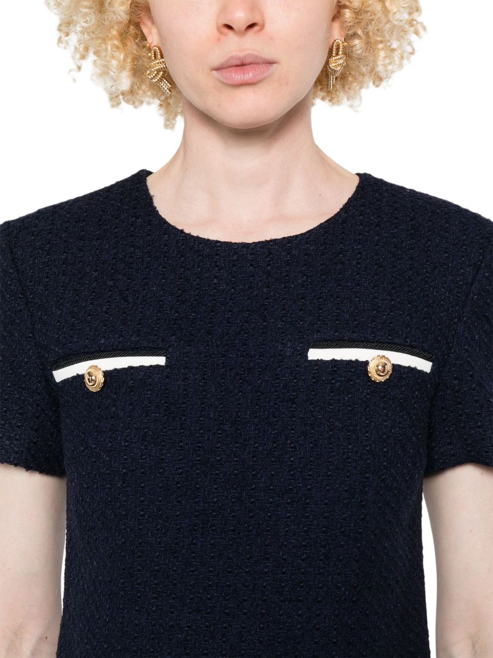 Self-Portrait Dresses Blue Navy