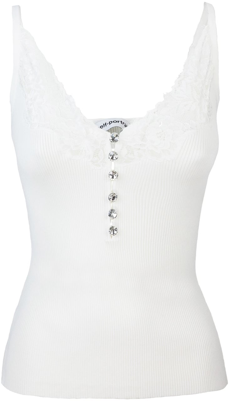 Self-Portrait Top White Wit