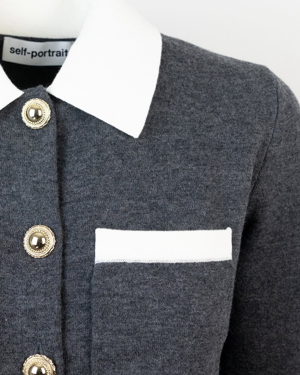 Self-Portrait Sweaters Grey Grijs