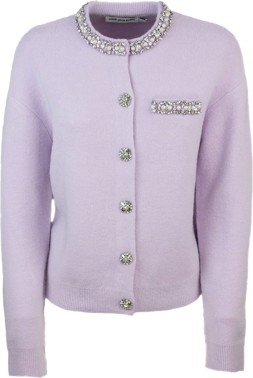 Self-Portrait Sweaters Purple Paars