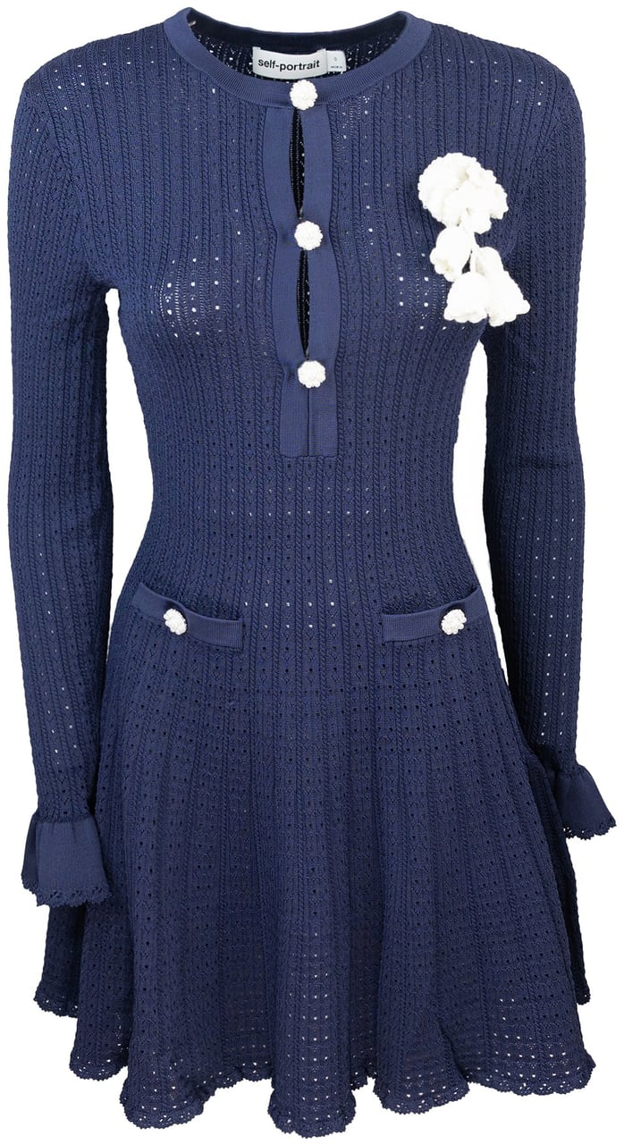 Self-Portrait Dresses Blue Blauw