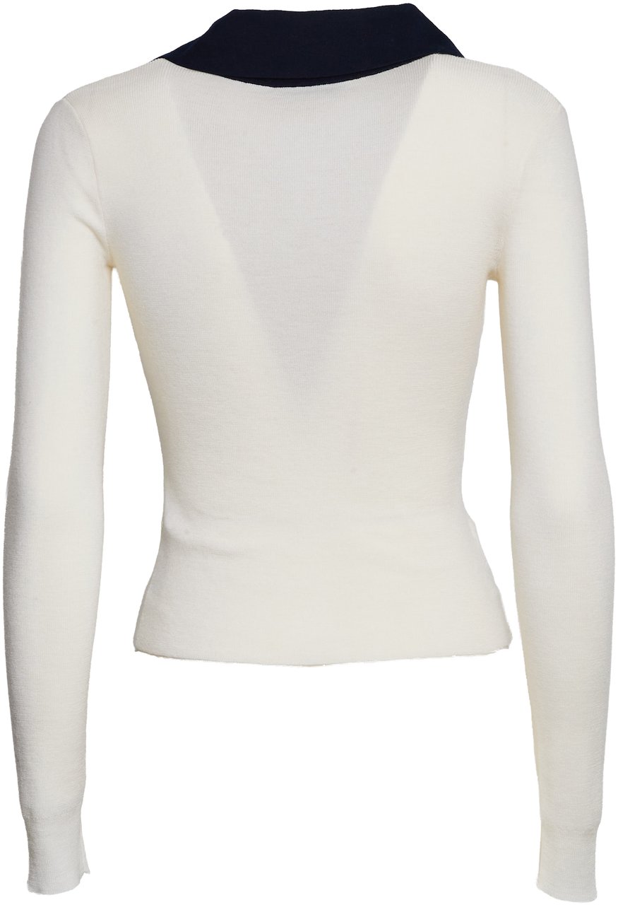 Self-Portrait Cream Merino Wool Cardigan Beige