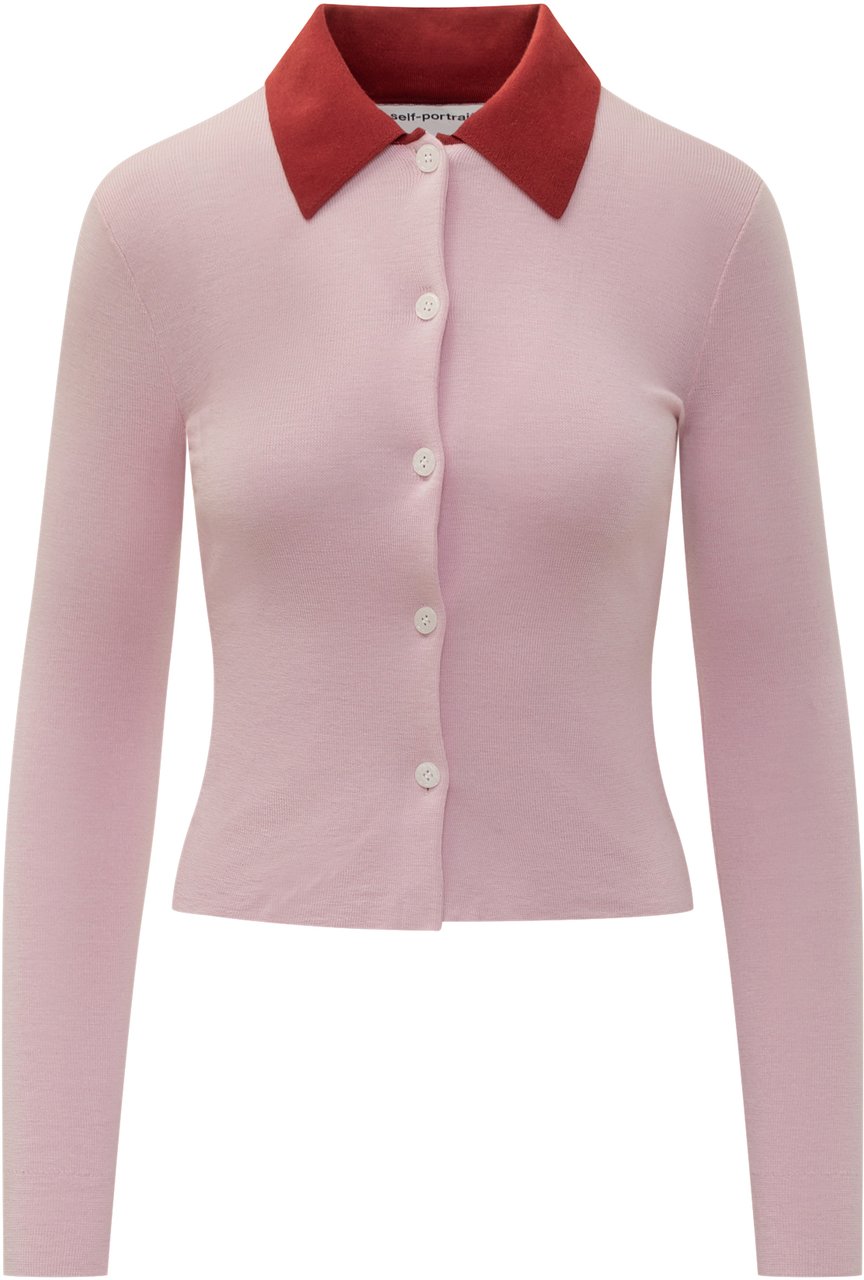 Self-Portrait Cardigan Self-Portrait Roze