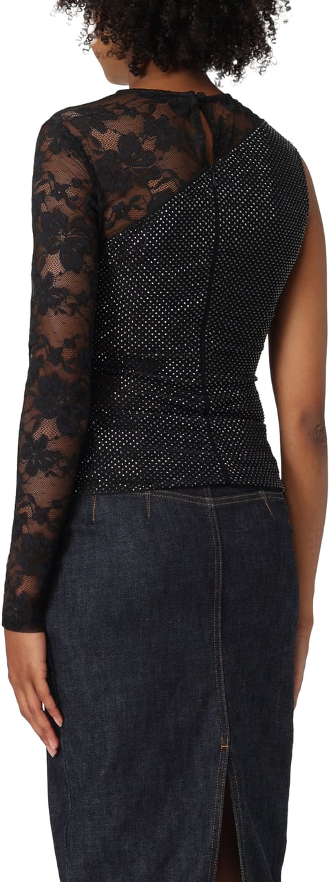 Self-Portrait Top Black Zwart